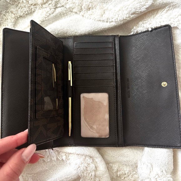 Michael Kors Brown Leather Wallet - Picture 7 of 11